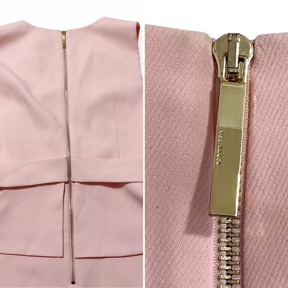 Ted Baker Reinah Sleeveless Tiered Pink Mini Dress Size 4(L) - Picture 12 of 16